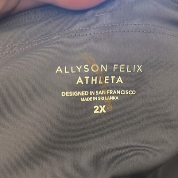 NWT Athleta X Allyson Felix Legend 7/8 tights leggings in Medieval Violet - Picture 10 of 14